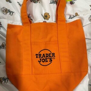 Trader Joe's Orange Canvas Tote